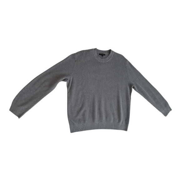 Banana Republic Grey Crewneck Waffle Knit Sweater - Size XL - Picture 3 of 10